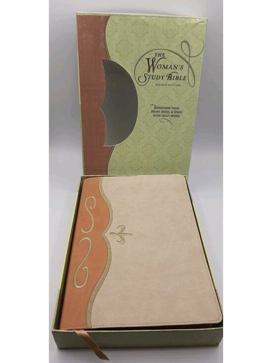 Nelson NJKV Bible Other - The Womans Study Bible New King James NKJV Tan Cream Leathersoft Nelson 2006